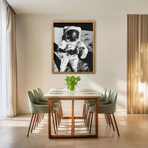 Posterizer 1 pcs-astronaut in spacesuit on the moon 2-Astronomy & Celestial Art-Gift for Men Women Teens-Decor for Home & Office- unframed wall ar...